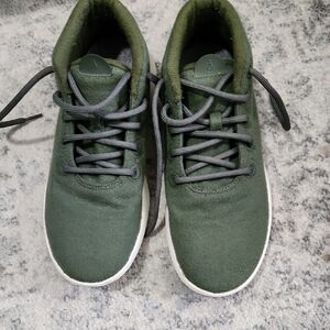 Allbirds Green Sneakers with Wool Upper and White Sole